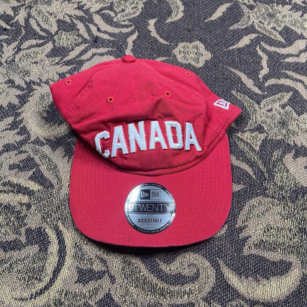Canada Soccer Copa Oro New Era 9Twenty Hat Men's Adjustable New Red A